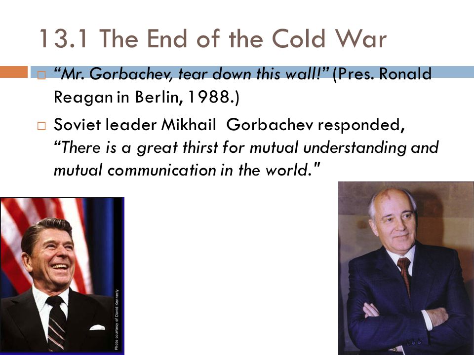 Gorbachev and the end of the